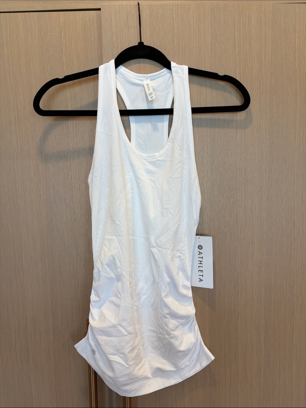 Athleta White Racerback Active Tank Top